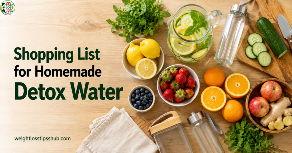 Shopping List for Homemade Detox Water